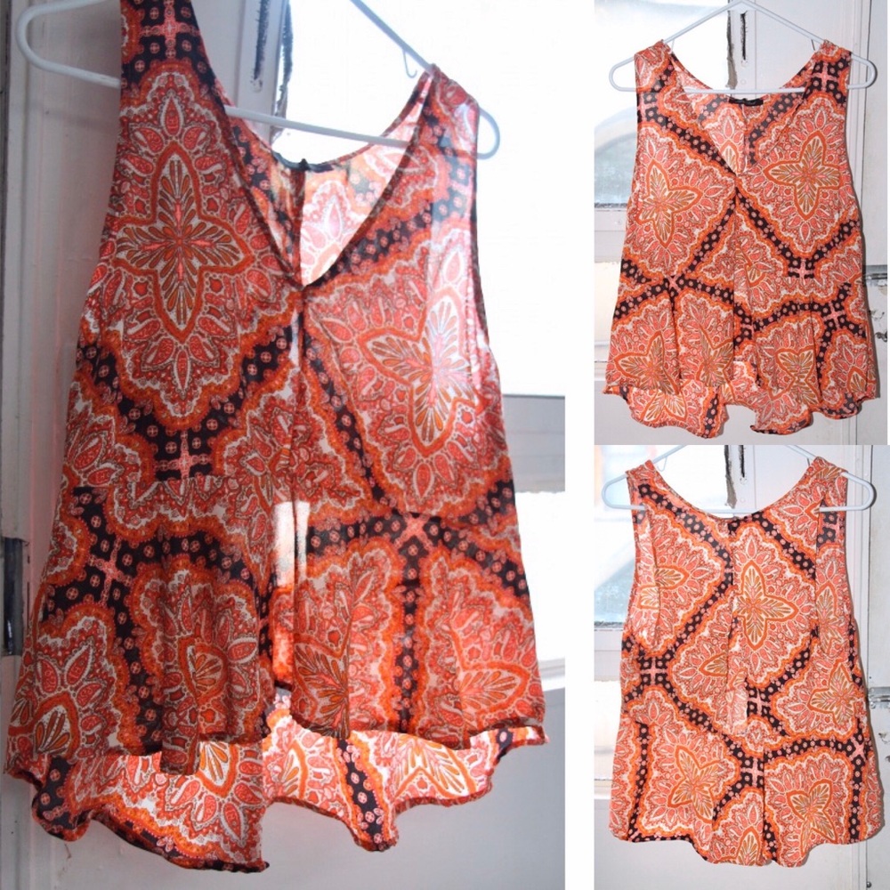 Honey punch peplum tank top